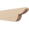 Ekena Millwork 4in. W x 8in. H x 24in. L Crestline Woodgrain TimberThane Rafter Tail, Primed Tan RFTUR04X08X24CRERCPR - alternate 1